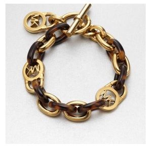 Michael Kors tortoise shell link bracelet